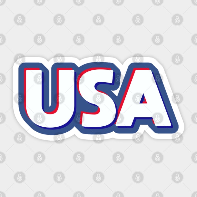 USA Sticker by Dale Preston Design